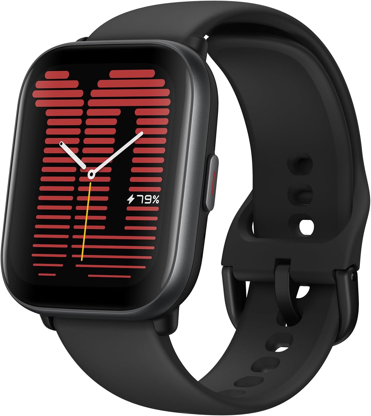 Amazfit Active 42mm Smart Watch with AI Fitness Exercise Coach, GPS, Bluetooth Calling, Music Storage, 14 Day Battery, AMOLED Display & Alexa-Enabled, Midnight Black
