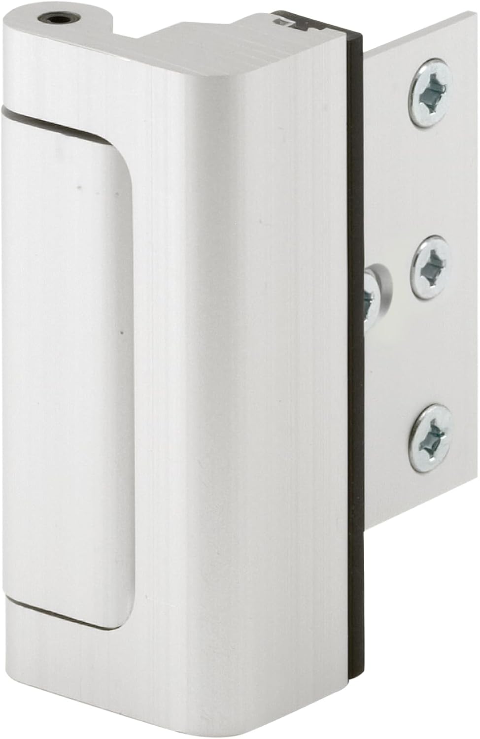 Prime-Line U 10827 Door Reinforcement Lock, Satin Nickel, 7.62 cm | 3 in. Stop, Solid Brass, Satin Nickel, High Security