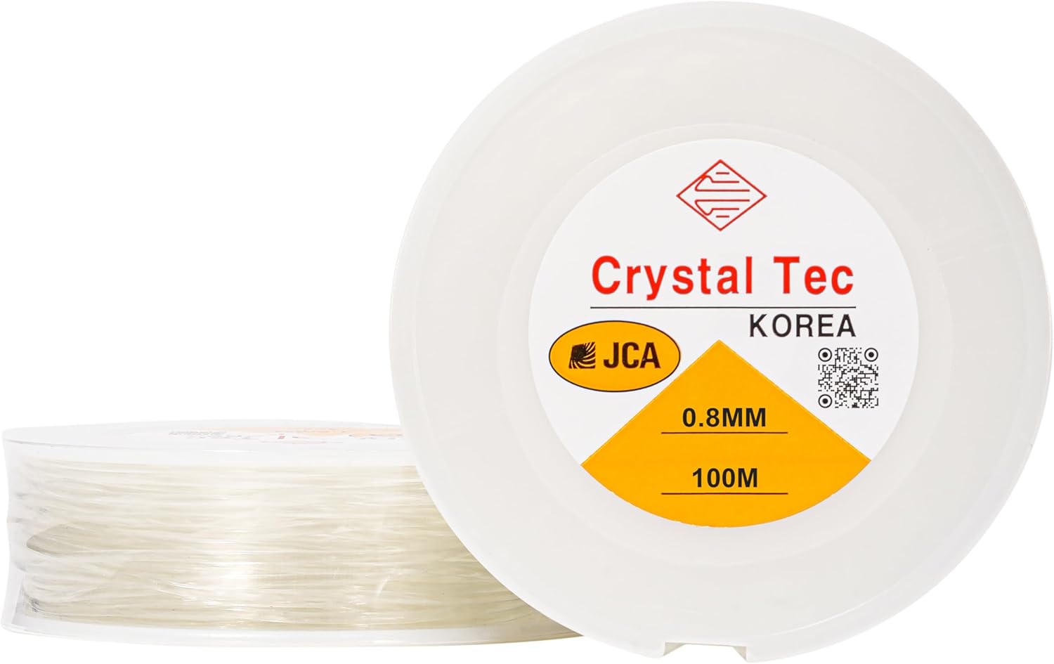 Genuine Crystal Tec Korea TPU Cord Clear Strong Stretchy Elastic Jewelry Making Beading String (100M, 0.8mm) Cord Color Crystal Clear