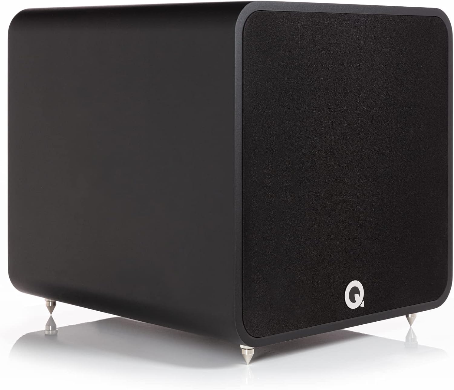 Q ACOUSTICS Q B12 Subwoofer Carbon Black - Featuring Infinite Baffle Enclosure, 12 Inch Driver, 220-watt Class D Amplifier, 50mm Voice Coil - Active Subwoofer for Hi Fi Music Systems