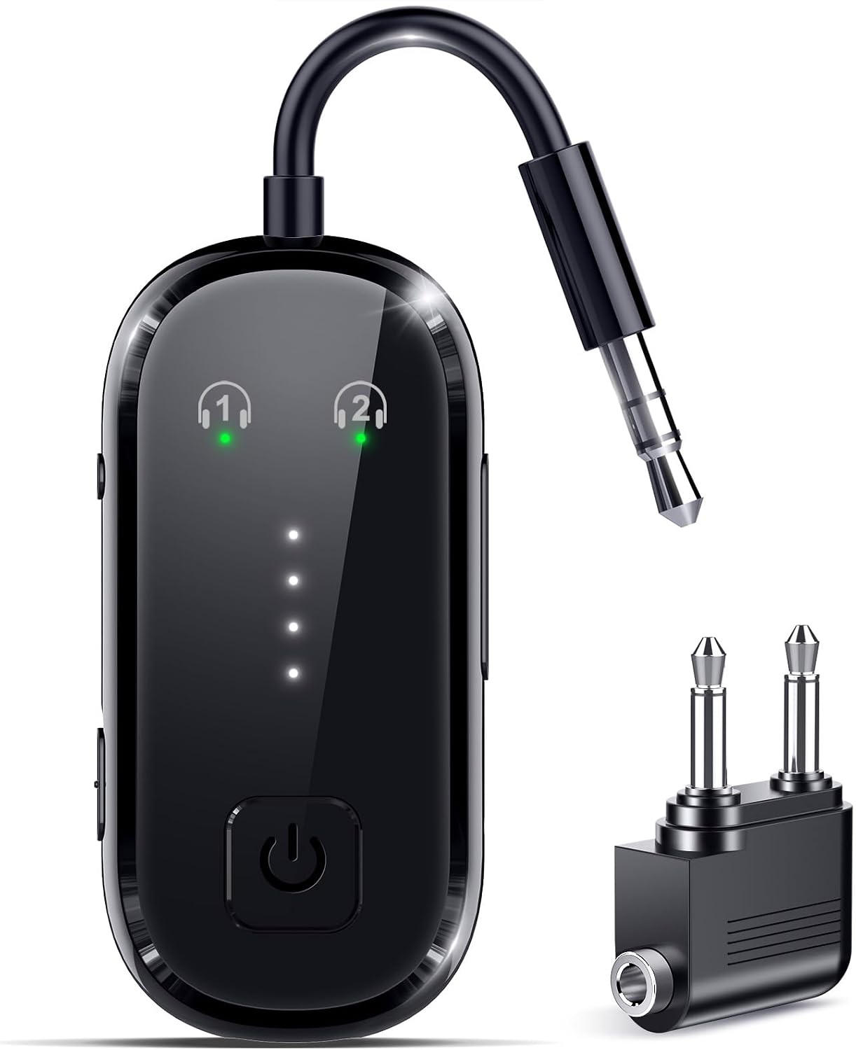 2026 Upgrade Pro Bluetooth 6.0 Transmitter Receiver – 2-in-1 Adapter | For TV, plane, gym, car & home. Dual Link for 2 headphones. Low latency, stable. Works with all AirPods & wireless headphones