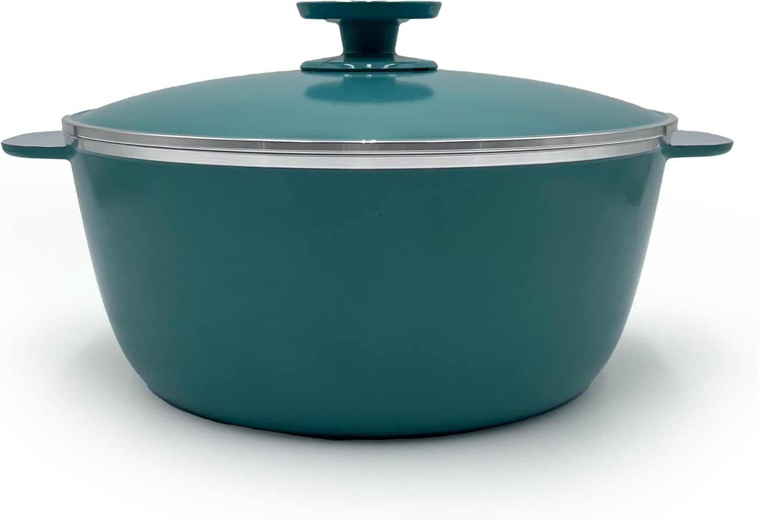 Essen 4524 Aqua Dutch Oven - Contemporary Line - Cast Aluminum with Nova Trimium Nonstick Coating - Ideal for 4-5 Servings - Even and Healthy Cooking - Argentinian brand Essen now in the United States. (Aqua)