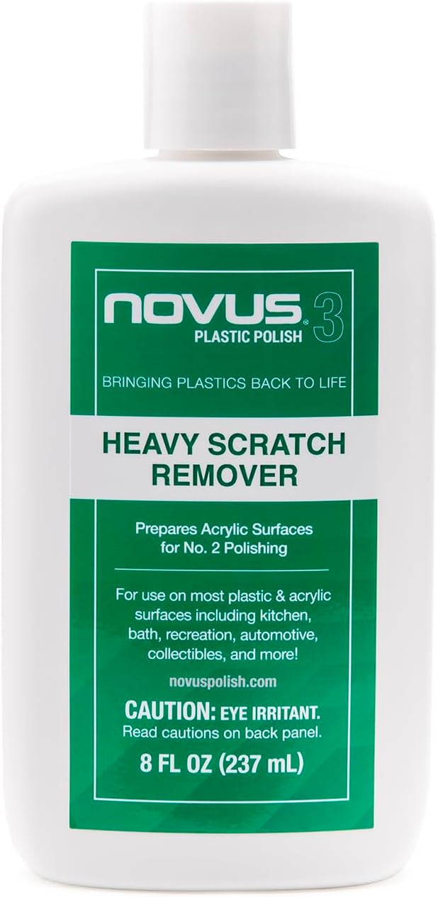 NOVUS 7082 | Heavy Scratch Remover #3 | 8 Ounce Bottle