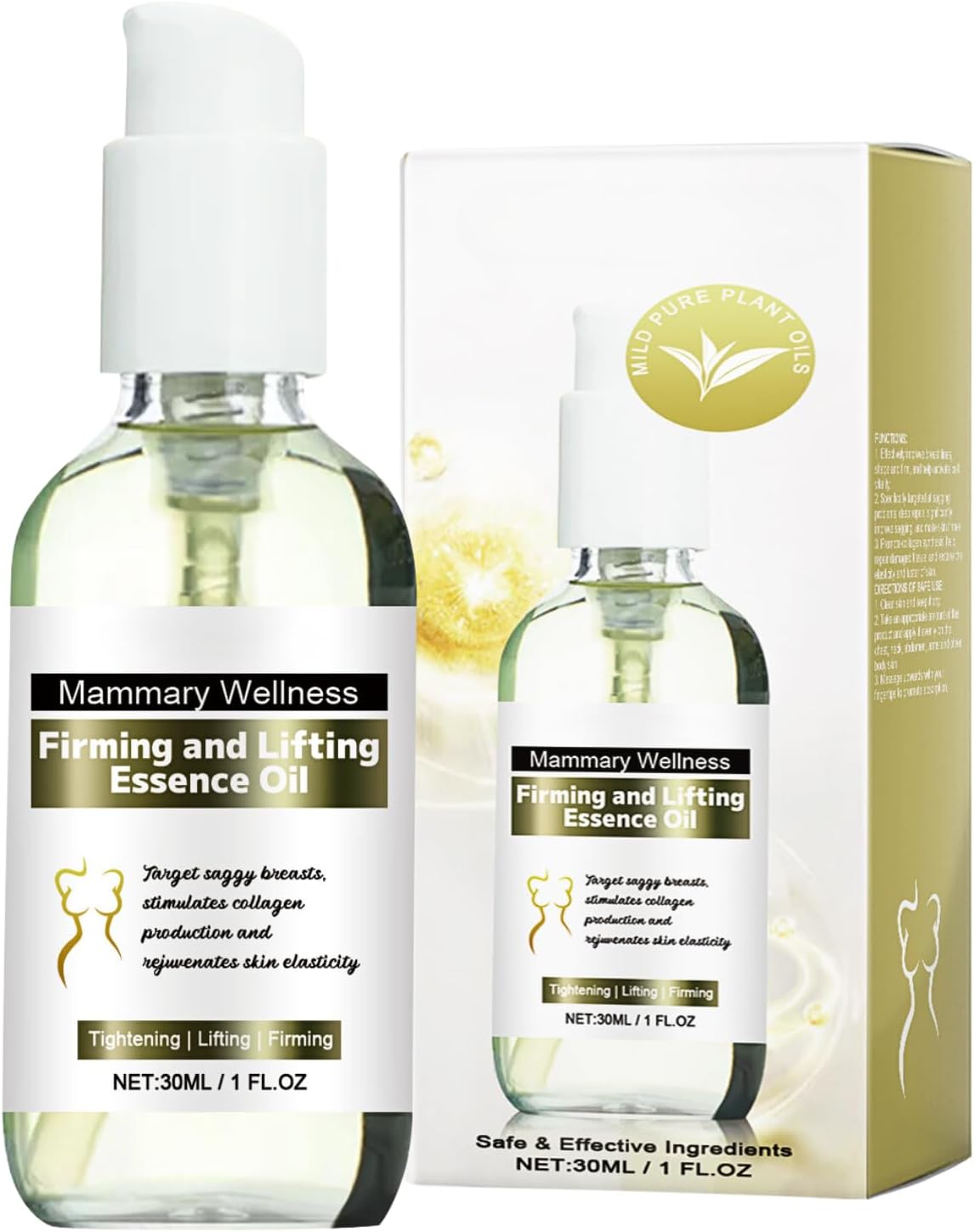 Skin Firming Oil, Lifting and Firming Body Oil for Women, Moisturizing Body Oil for Dry Skin, Body Shaping Firming Oil, Skin Tightening Oil for Sagging Skin, Enhances Skin Elasticity, Hydrating