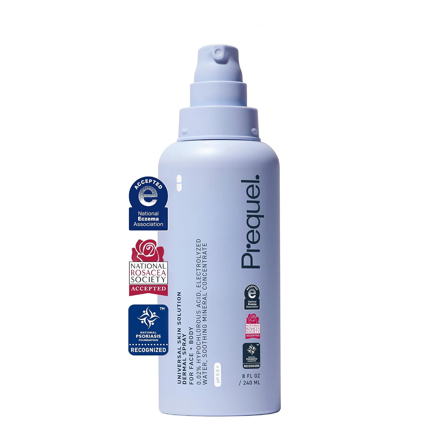 Prequel Skin Universal Skin Solution Hypochlorous Acid Spray | Jumbo 8oz
