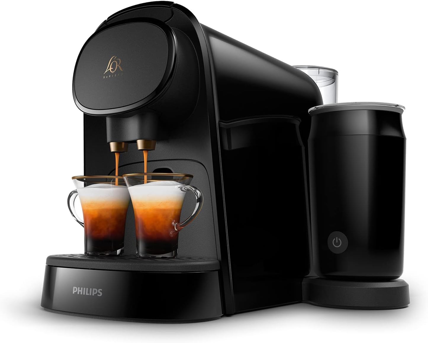 Philips L'OR BARISTA Coffee Capsule Machine & Milk Frother by Philips, for Double or Single Capsule, Black (LM8014/60)