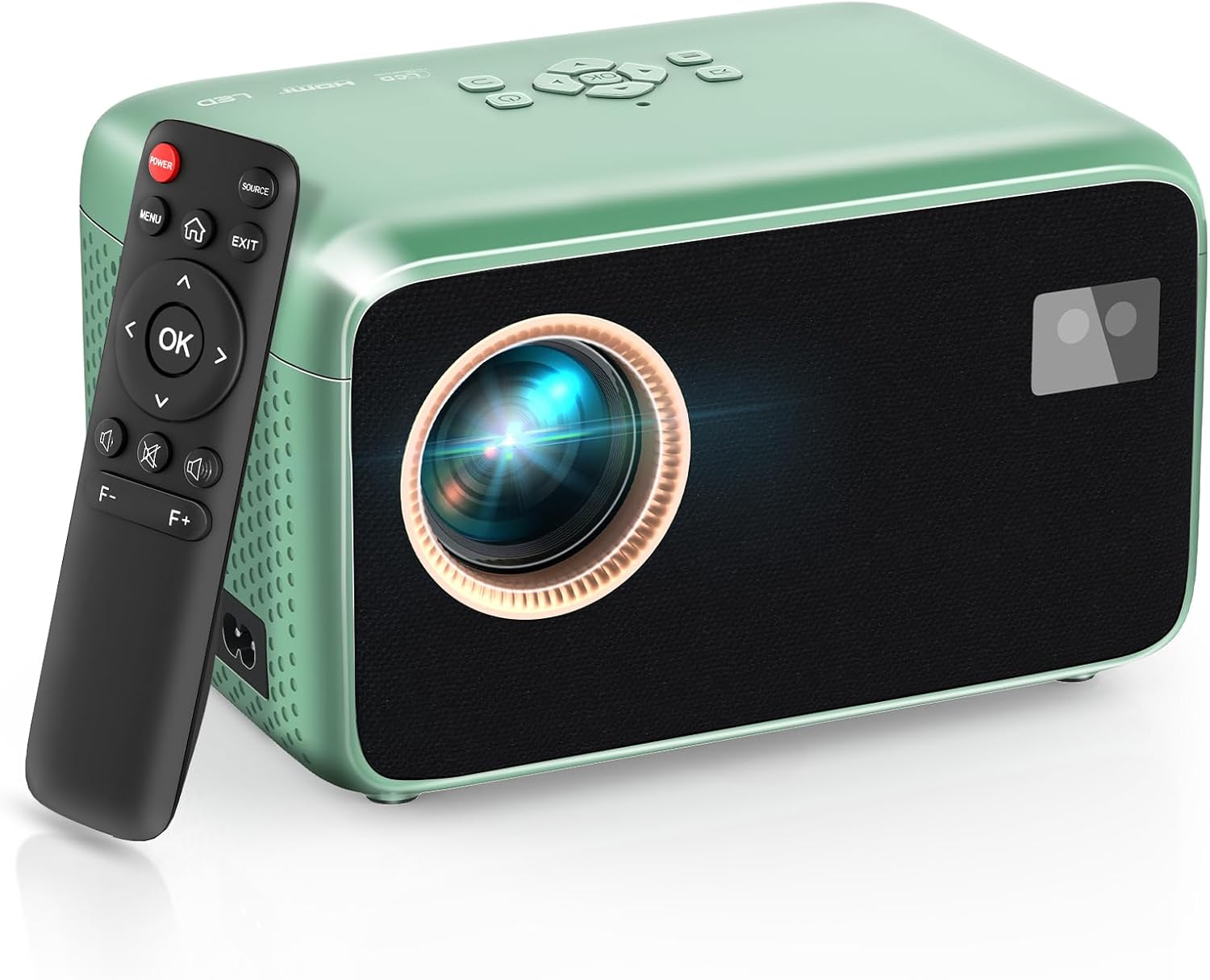 【Electric Focus】4K Projector with WiFi and Bluetooth, TMY Portable Projector with Zoom Function, Movie Projector for Phone/TV Stick/HDMI/USB/Laptop/DVD/PS5, Mini Projector for Bedroom or Outdoor