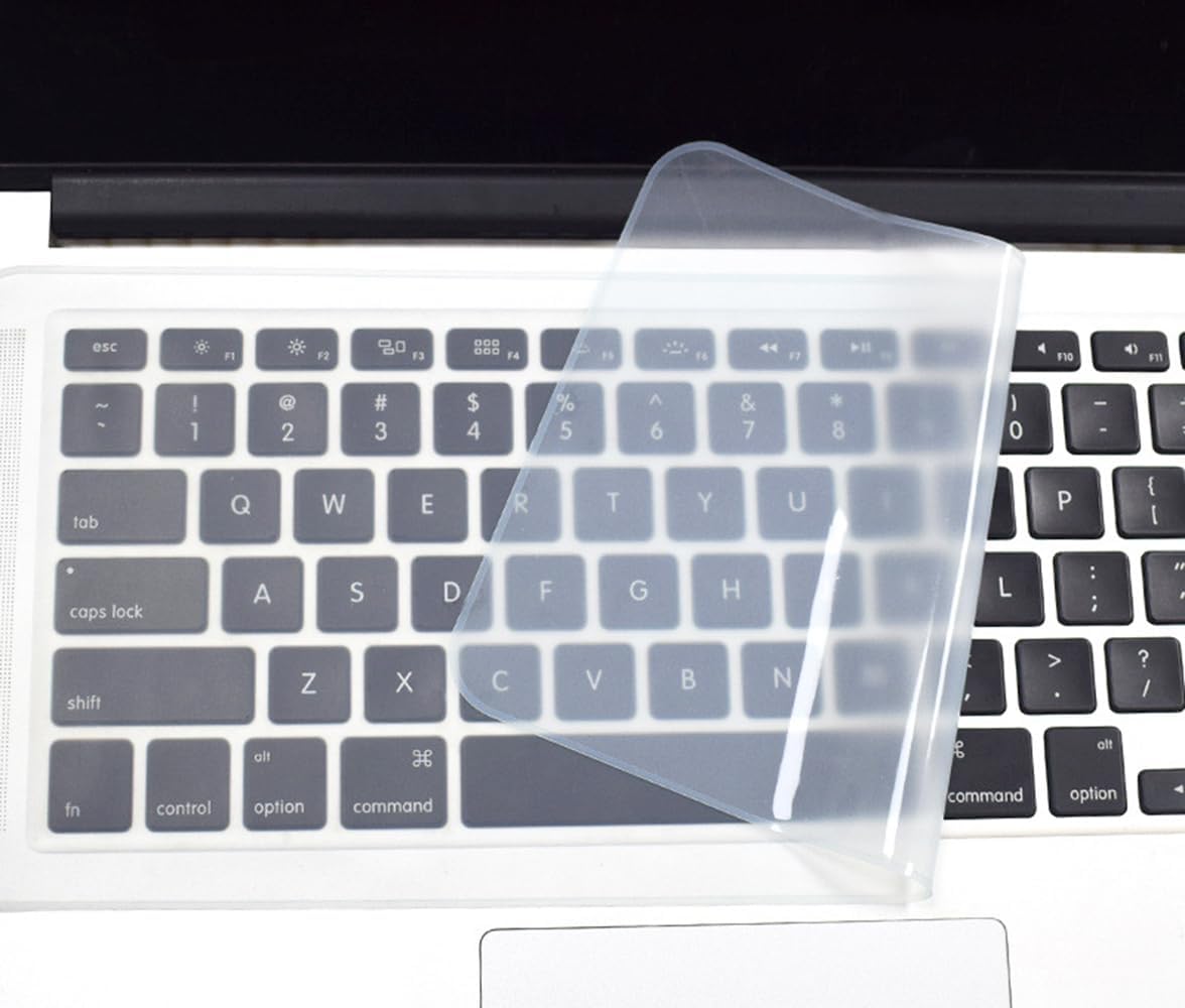 14.3" x 5.2" Universal Silicone Keyboard Protector Cover Skin for 15.6" 17.3" Laptop Notebook Keyboard (with Numeric Keypad Keyboard), Ultra Thin Waterproof Dustproof Keyboard Protector Skin - Blue
