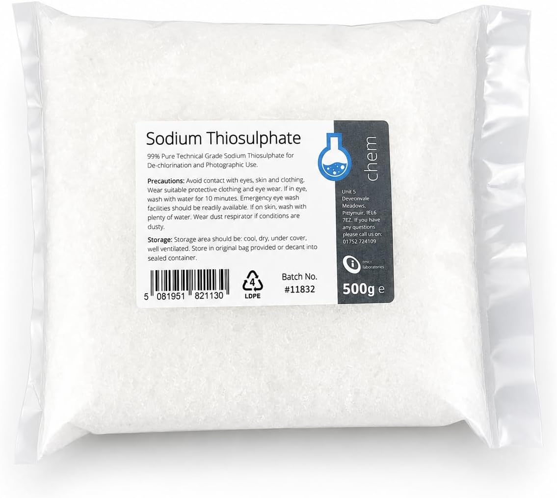 Sodium thiosulfate, 500 g.