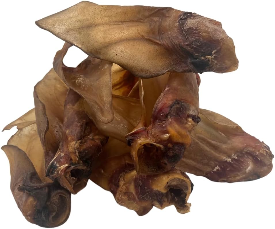 Express Pet Supplies 20 Extra Large (XL) Buffalo Ears | 100% Natural Air-Dried Treat for Dogs | Grain and Gluten Free Low Grease | Long Lasting Large Dogs