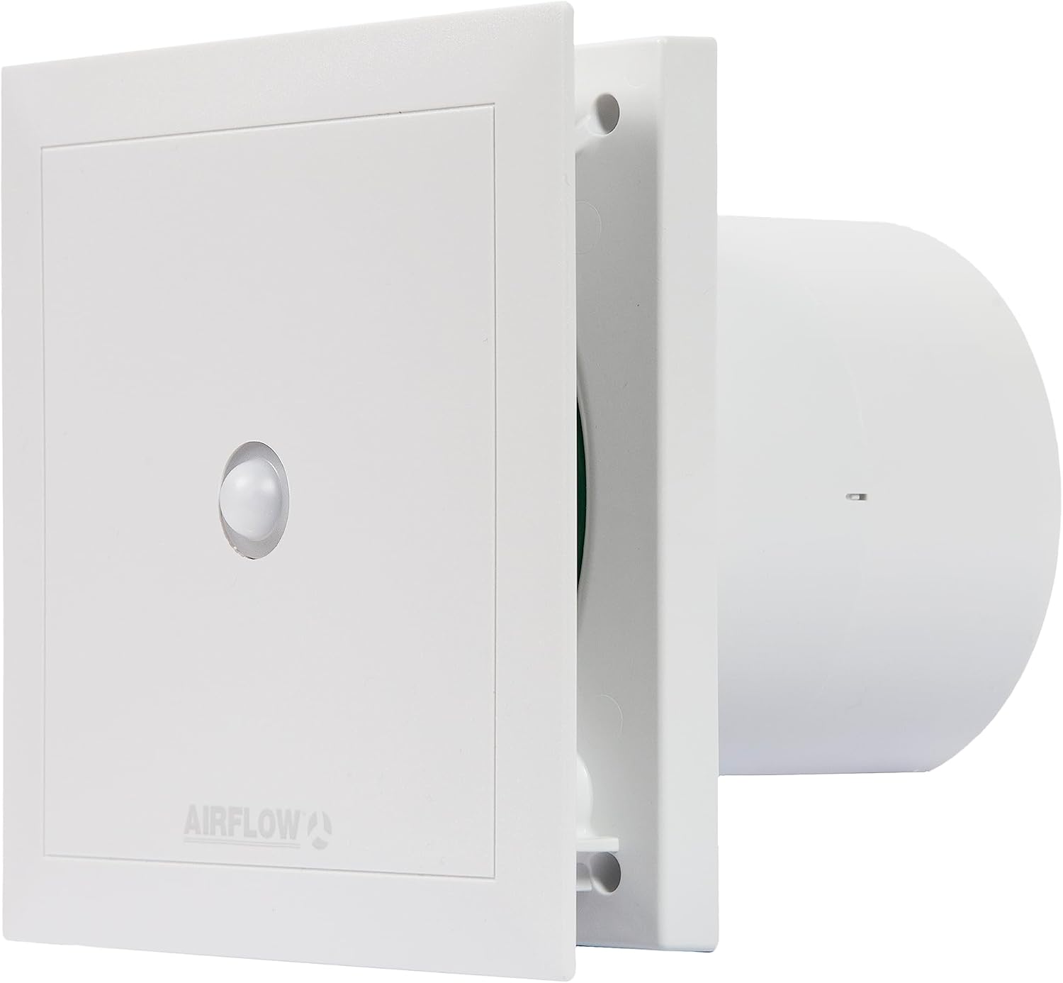 Airflow QT100MST Extractor Fan with Motion Sensor 15-Mintues Overrun Timer - 100mm/4 Duct – German Made, 2-Speed Operation Upto 25 l/s, Quiet 25 dB, Energy Efficient 5/9W, 3-Year Warranty