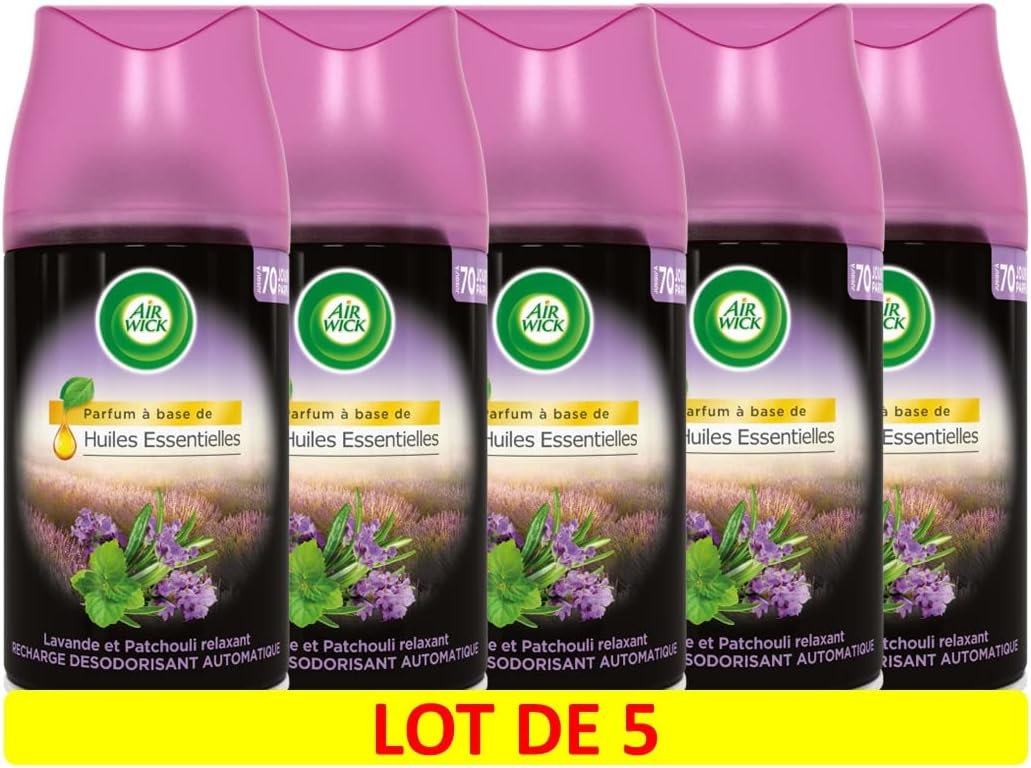 Air Wick Freshmatic Relaxing Air Freshener Refill Lavender 250 ml Pack of 5