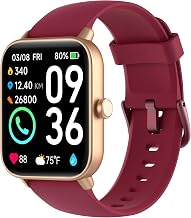 Smart Watch for Women,1.8"Fitness Watch(Answer/Make Call),Alexa Built-in, [24H Heart Rate Sleep Blood Oxygen Monitor],5ATM Waterproof,100 Sports Modes Step Calorie Women Watches for iOS&Android Phones