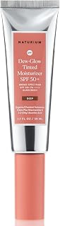 Naturium Dew-Glow Tinted Moisturizer SPF 50+ Deep, Daily Moisturizing Sunscreen & Face Primer Face Primer with Tint, Skin Protector with Dewy Finish, 1.7 oz