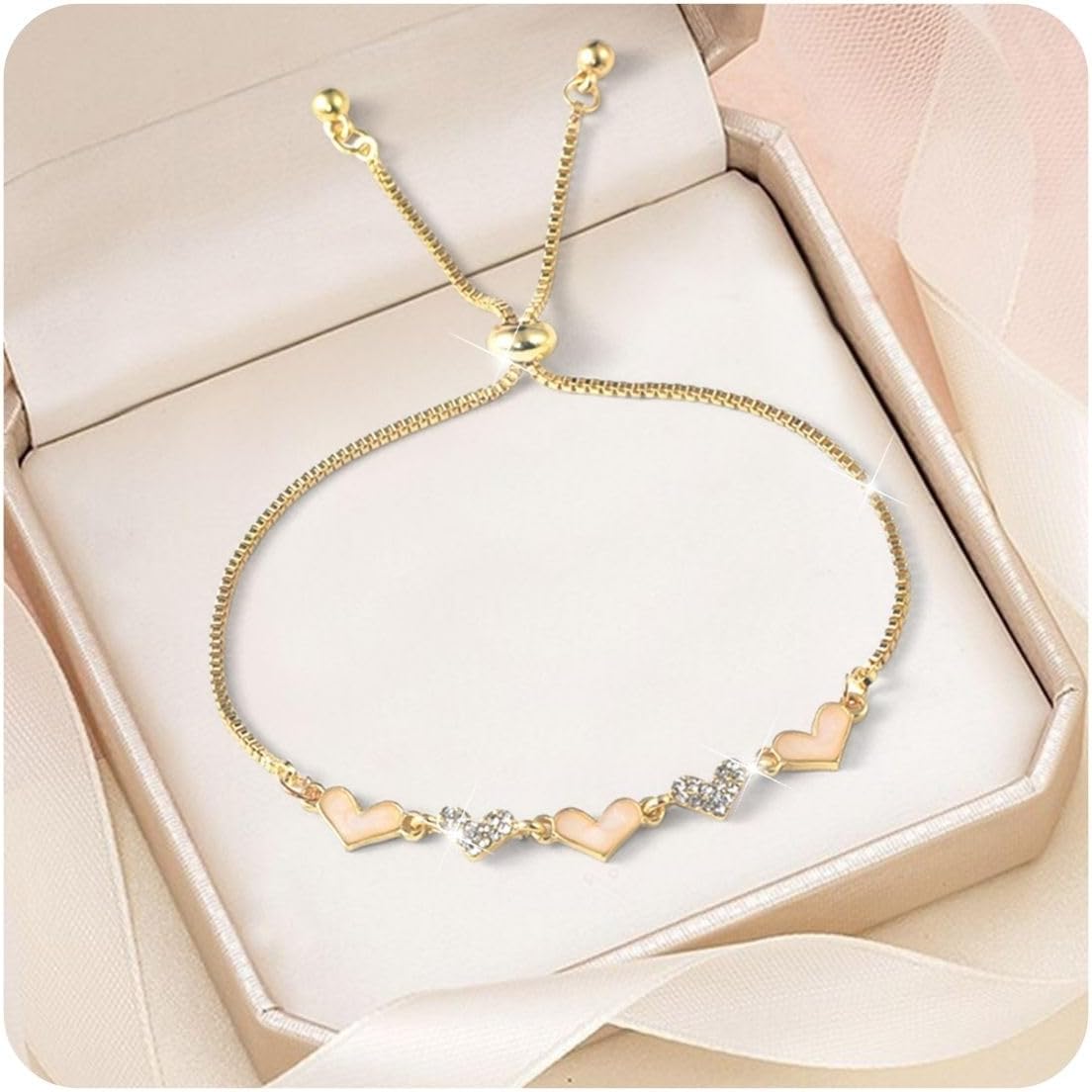 925 Sterling Silver Gold for Bracelets for Women Jewelry Birthday Wedding Gifts for Her Mom