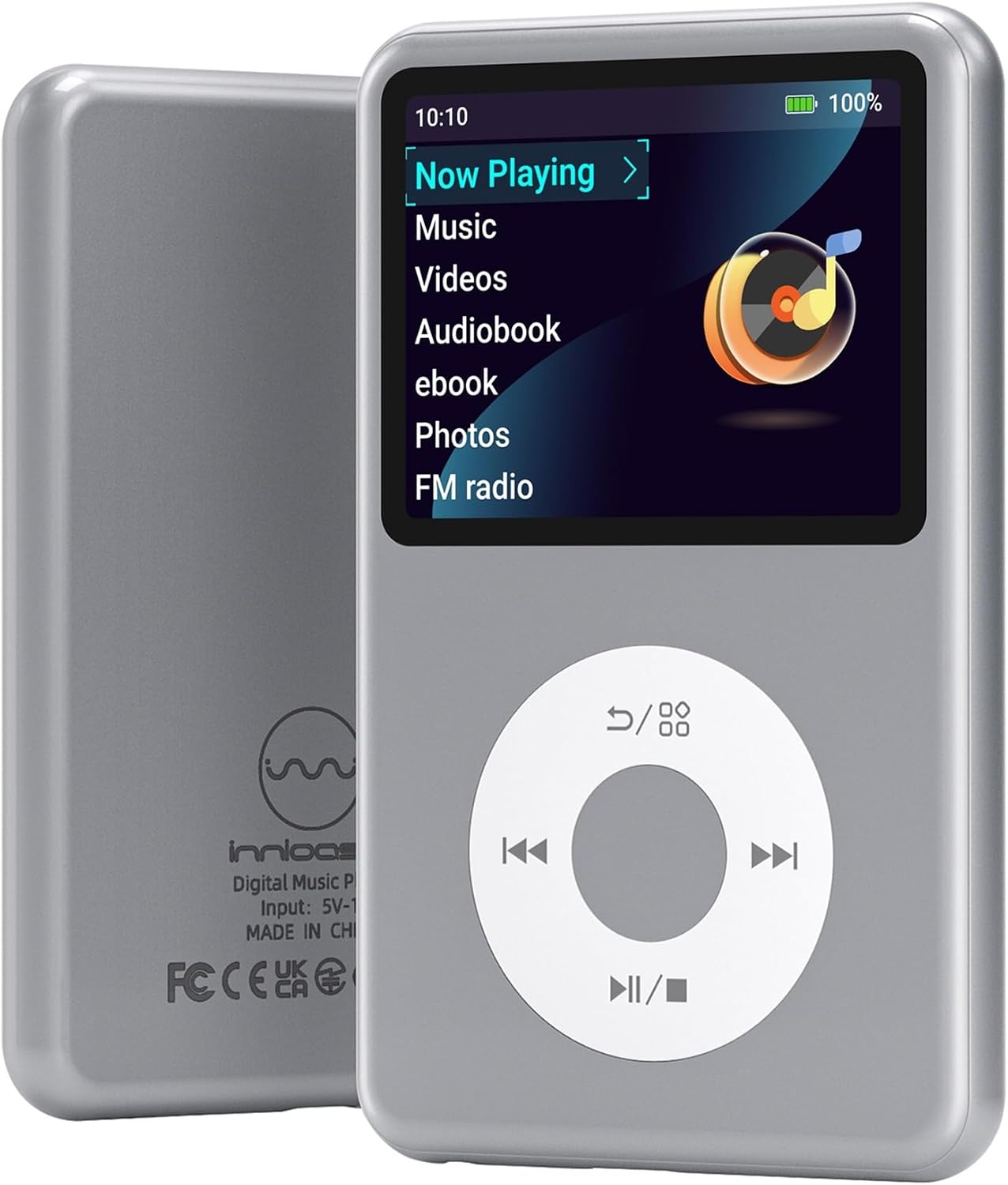 MP3 Player with Bluetooth Y1 128GB Video EBOOK Silver