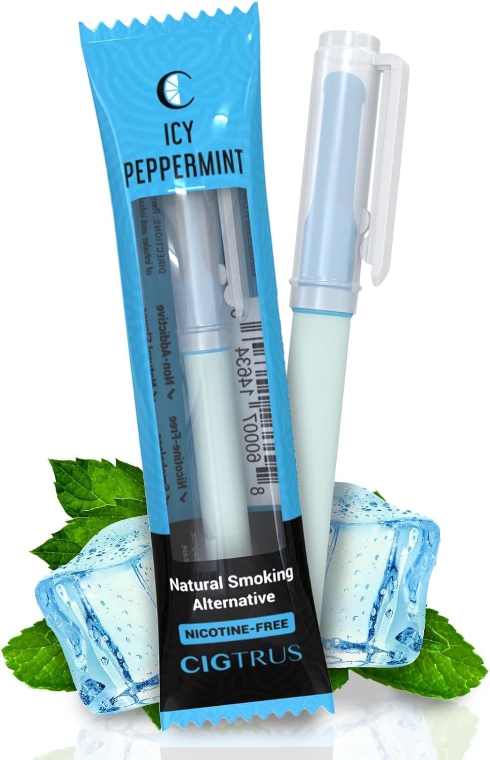Cigtrus Smokeless Air Inhaler - Tobacco-Free, Nicotine-Free, & Non-Electric | Oral Fixation Relief Aid | Habit Replacing Breathing Stick | (Blue)