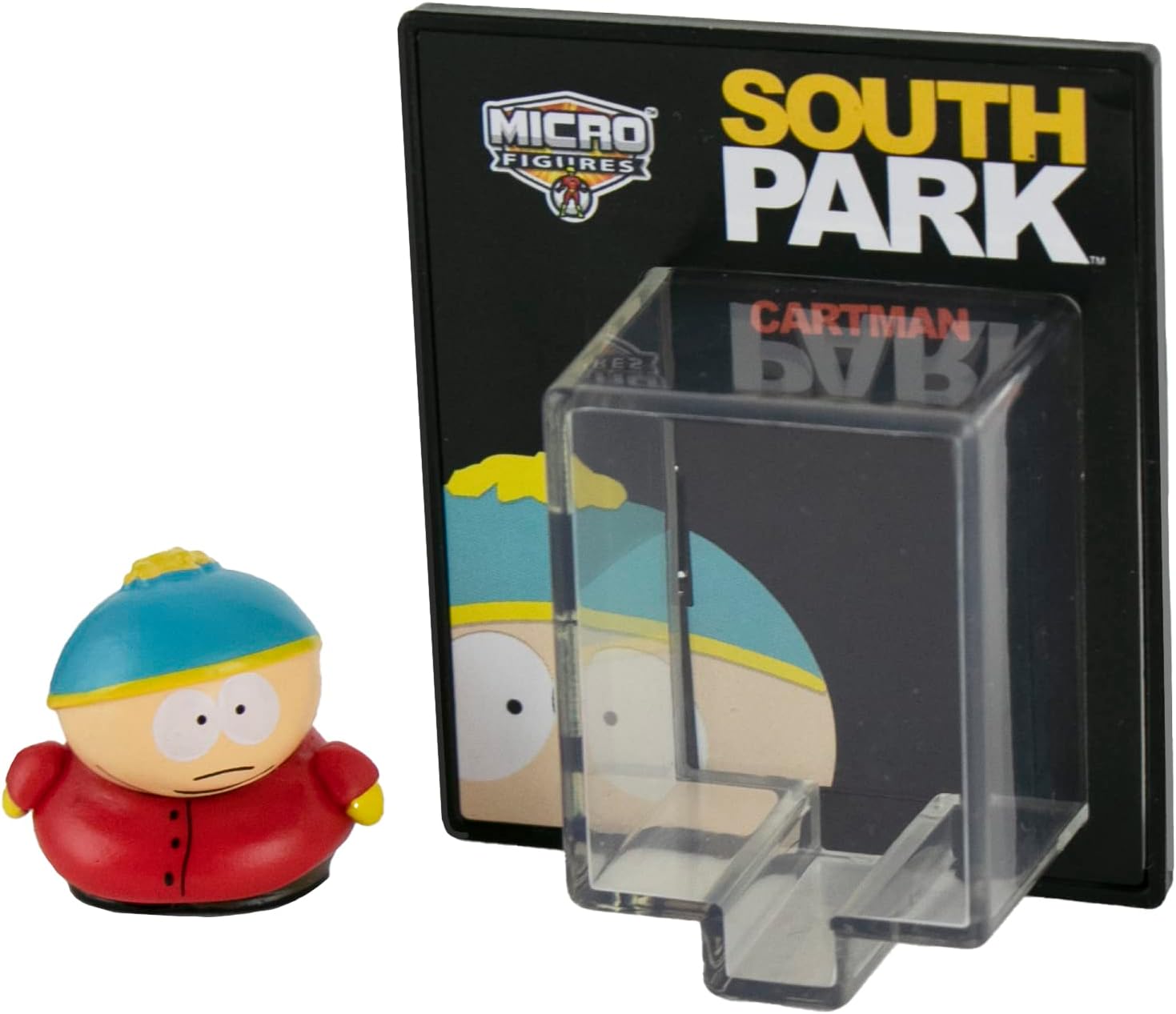 World's Smallest Southpark Micro Figures. Collect Butters, Cartman and Randy. Each are Sold Separately. Styles Selected at Random