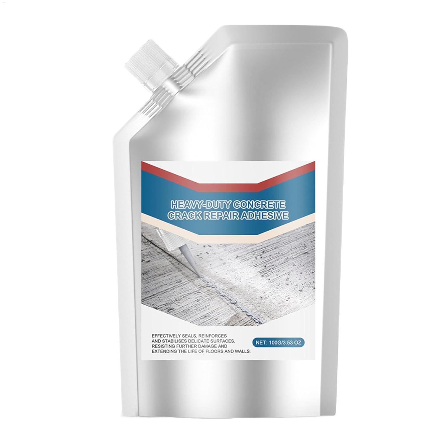 Concrete Crack Filler - Waterproof Concrete Repair Sealant | Concrete Crack Filler Caulk | Concrete Bonding Agent Quick-Drying Sealing Adhesive for Sealing Household Floor Wall Roof Cracks