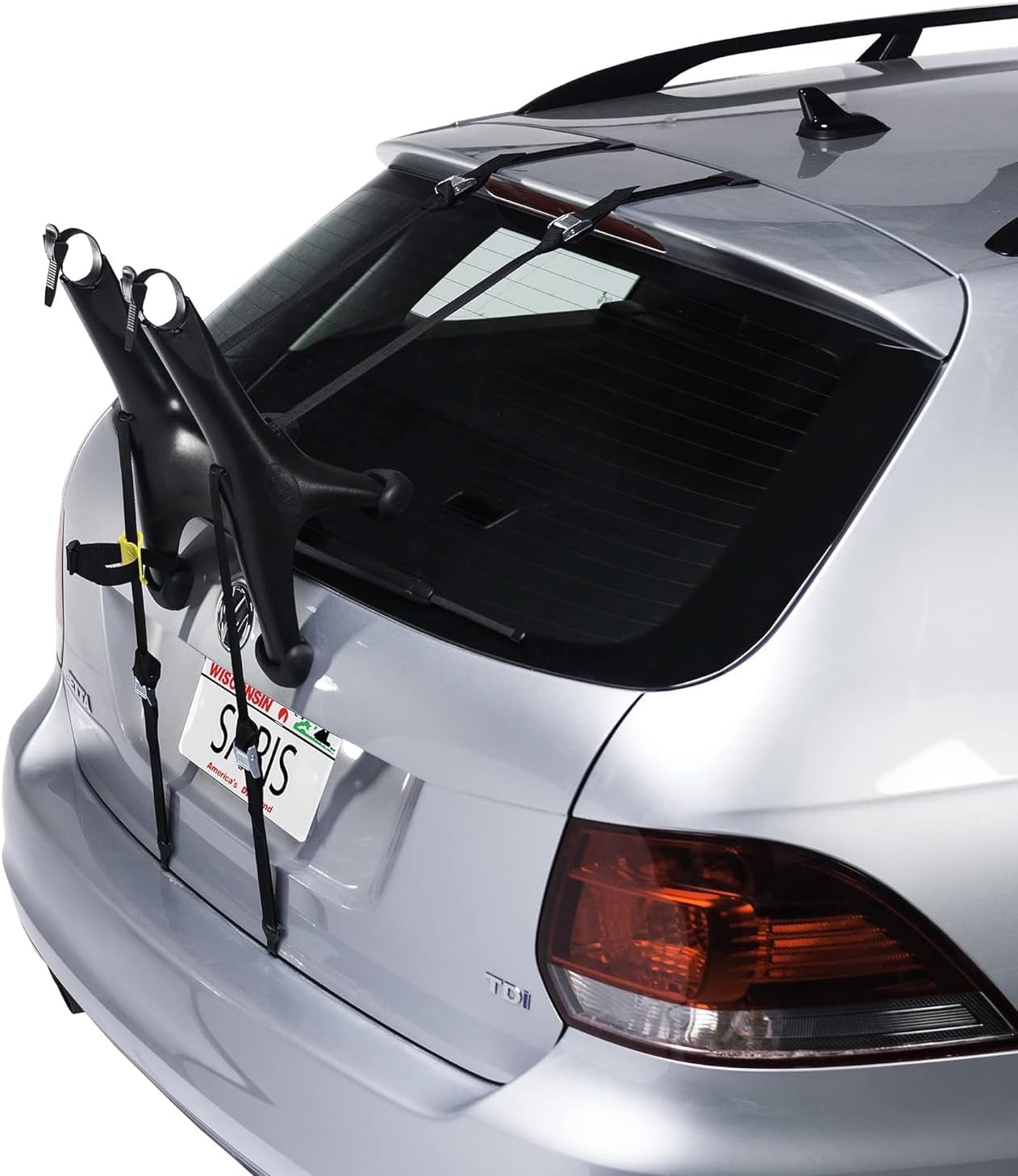 Saris Solo Bike Rack – Trunk Mount, 1-Bike Carrier for Cars & SUVs – Lightweight, Compact & Tool-Free – Ideal for Beginner Riders – USA Made – Check Fit Guide Before Purchase