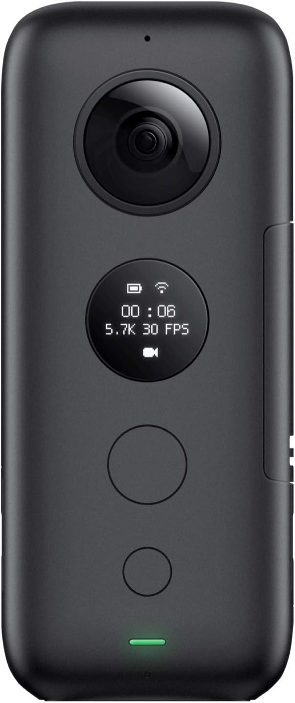 Insta360 ONE X Action Camera 360 Degree 5.7K 18MP Stabilization Real Time WiFi Transfer Sports Video Construction Documentation
