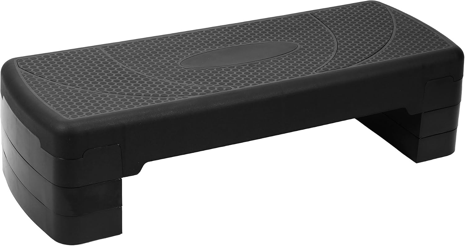 BalanceFrom Aerobic Step Platform, Exercise Stepper in Multiple Colors - Home Gym Fitness Equipment for Cardio, Core, Leg Toning, Balance Training and Low-Impact Workouts