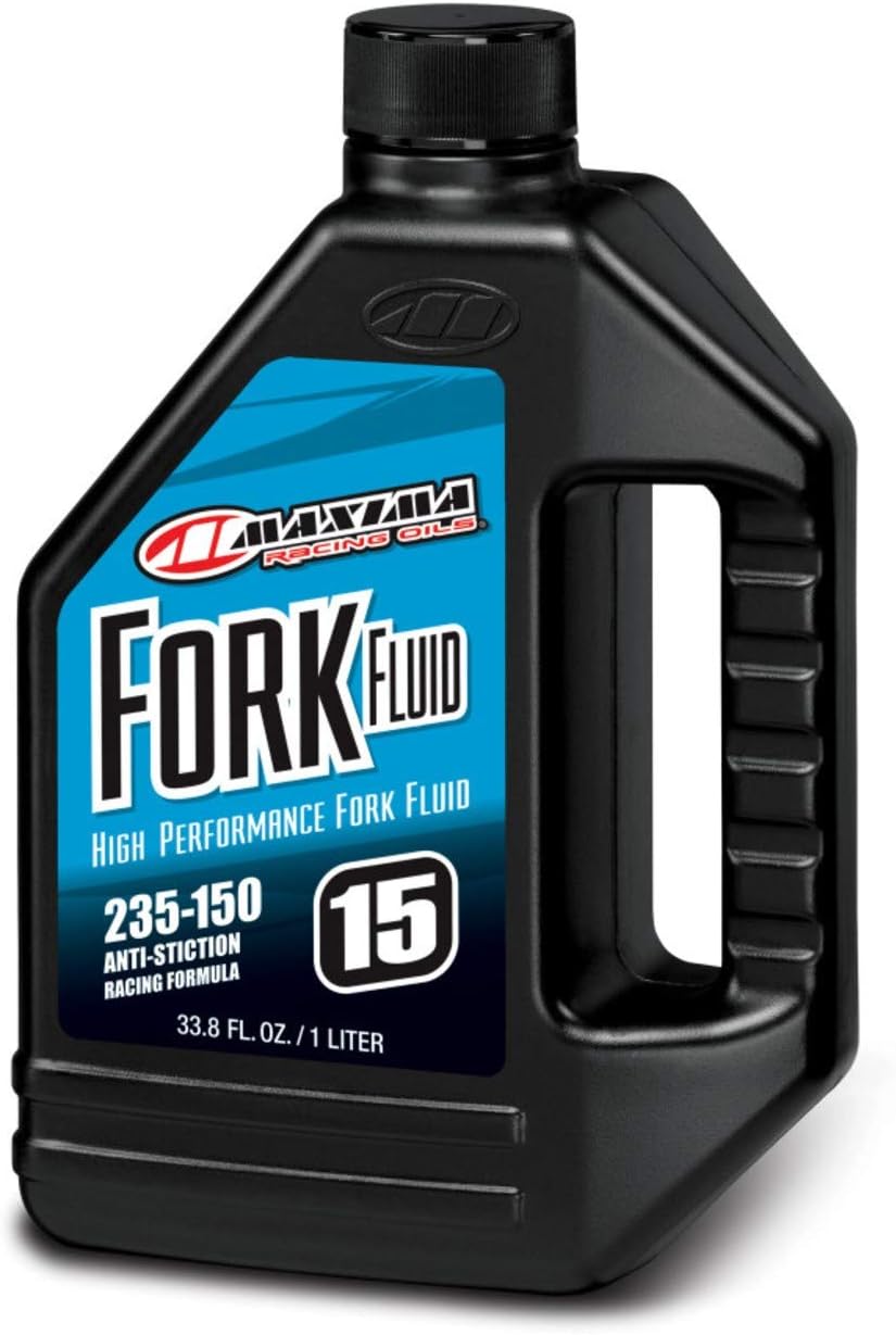 Maxima (59901-15) 235/150 Grade 15WT Zero Drag Formula Racing Fork Fluid - 1 Liter, black