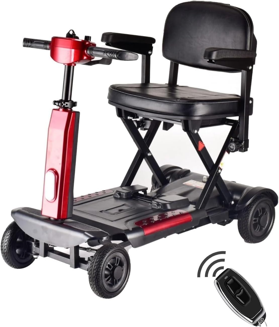 Lightweight 24kg Automatically Folding Mobility Scooter with Removeable Battery Boot Scooter Portable Travel Scooter