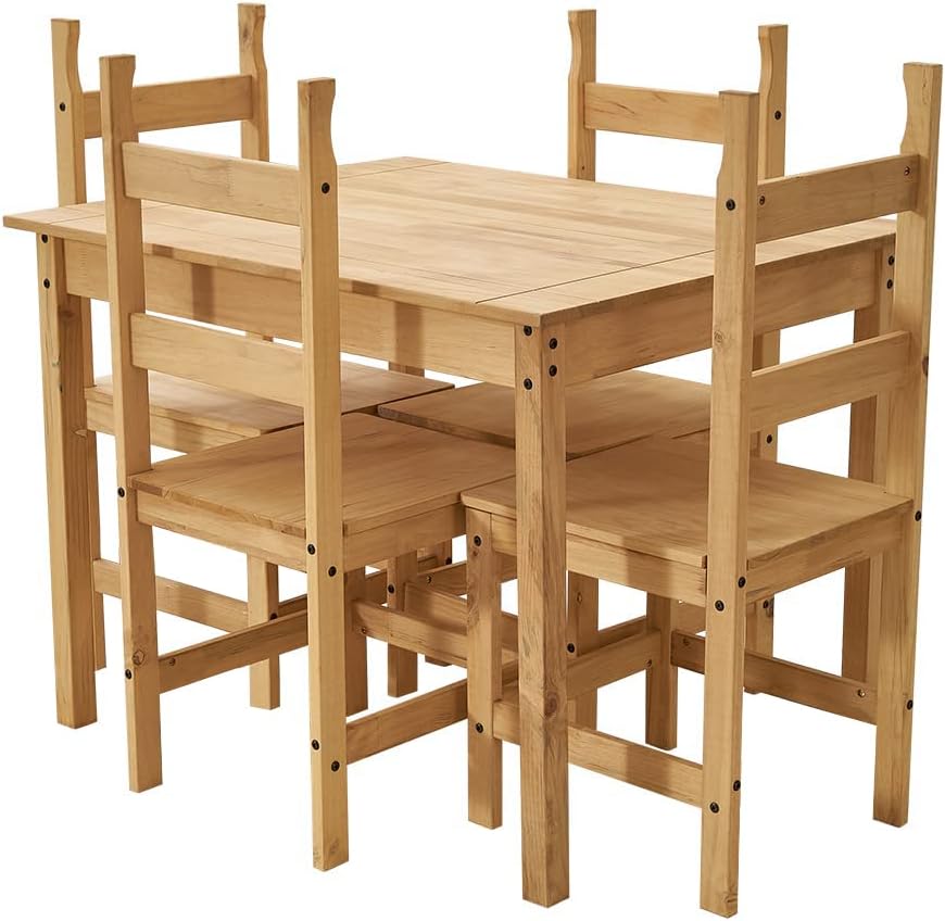 Panana Corona Dining Set With Chairs Home Kitchen Dining Room Furniture Set (Table with 4 Chairs)