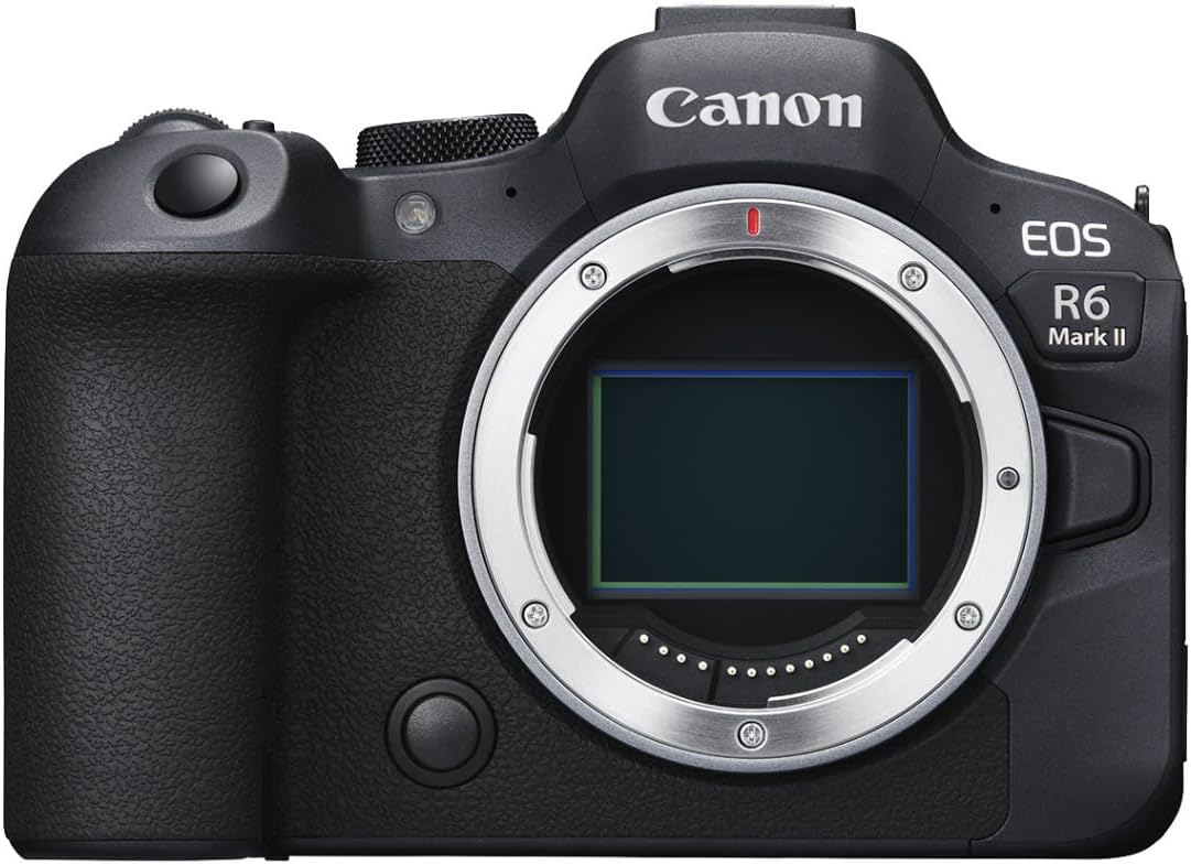 Canon EOS R6 Mark II Mirrorless Camera (Body Only), Full-Frame Camera, 24.2 Megapixel CMOS Sensor, Photo and Video Capabilities, Black | 24.2 Megapixel CMOS Sensor, Video Capabilities