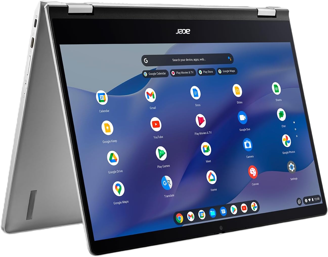 acer Chromebook Spin 514 CP514-3HH-R6VK Laptop | AMD Ryzen 5 5625C | 14" FHD IPS Touch Display | 8GB LPDDR4X | 128GB eMMC | Wi-Fi 6 | FHD Webcam | HDMI Port | Backlit Keyboard | Chrome OS | Sleeve
