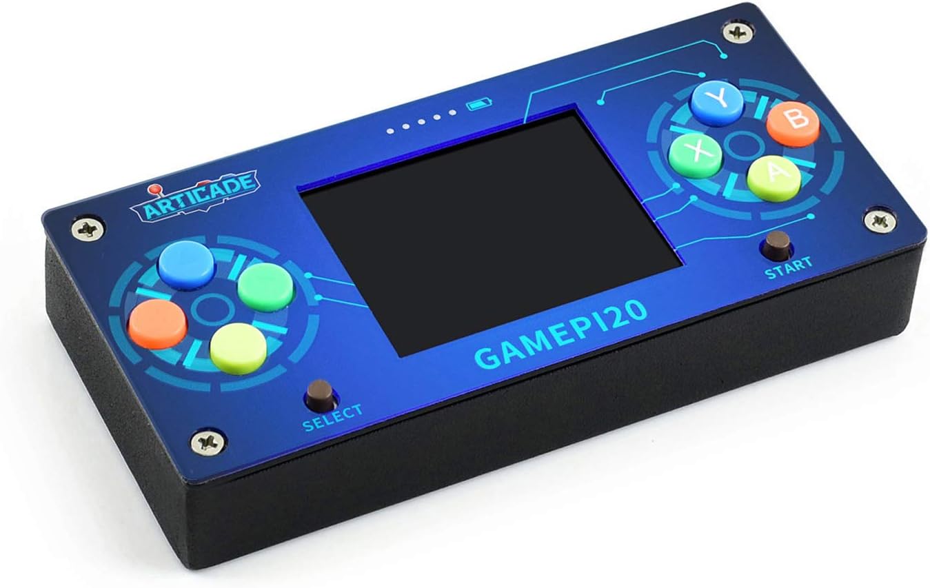 Waveshare GamePi20 Accessories Add-ons for Raspberry Pi Zero/Zero W/Zero WH to Build GamePi20 a Mini Retro Video Game Console 2.0inch IPS Display 320x240 Pixels