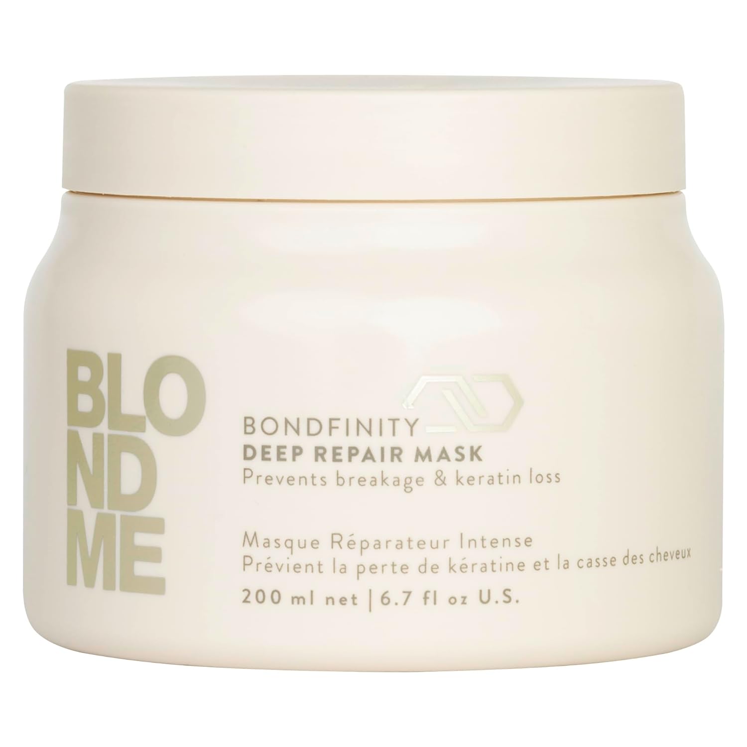 BlondMe Bondfinity Deep Repair Mask for Blonde Hair | Intensive Hair Treatment | Strengthens, Repairs, & Prevents Breakage | For Blonde, Lightened, & Grey Hair