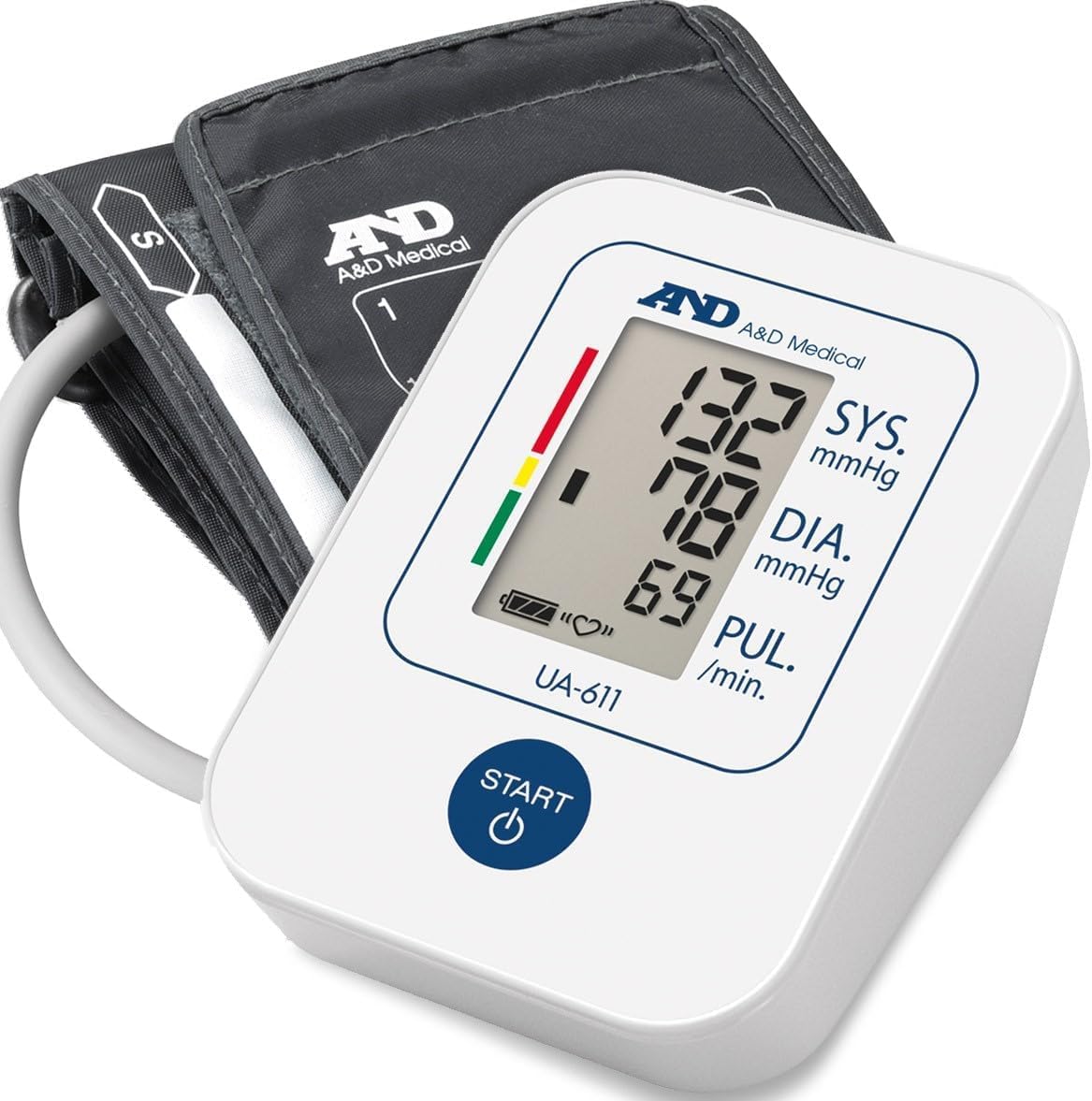 A&D Medical UA-611 Blood Pressure Monitor - GP Recommended as Tested for Accuracy with Clinical Validation - 5 Year Warranty