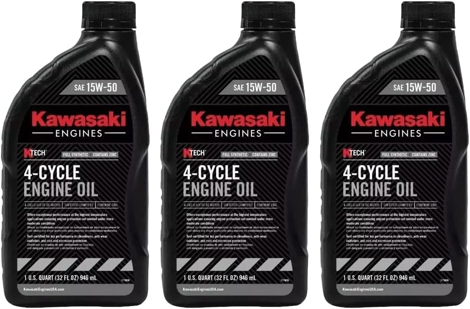 Kawasaki Engines 99969-6501 K-Tech Full Synthetic SAE 15W-50 Engine Oil - 3 Quarts