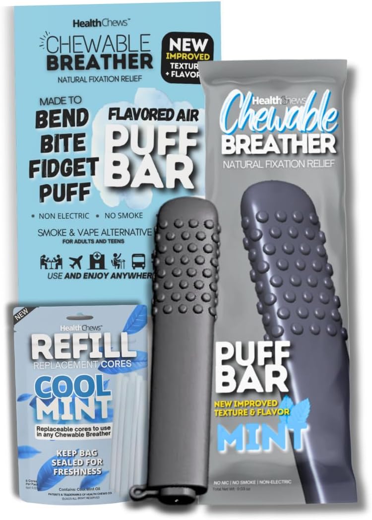 Smokeless Inhaler Breather Chewer, Aromatherapy Breathing Tool with ...