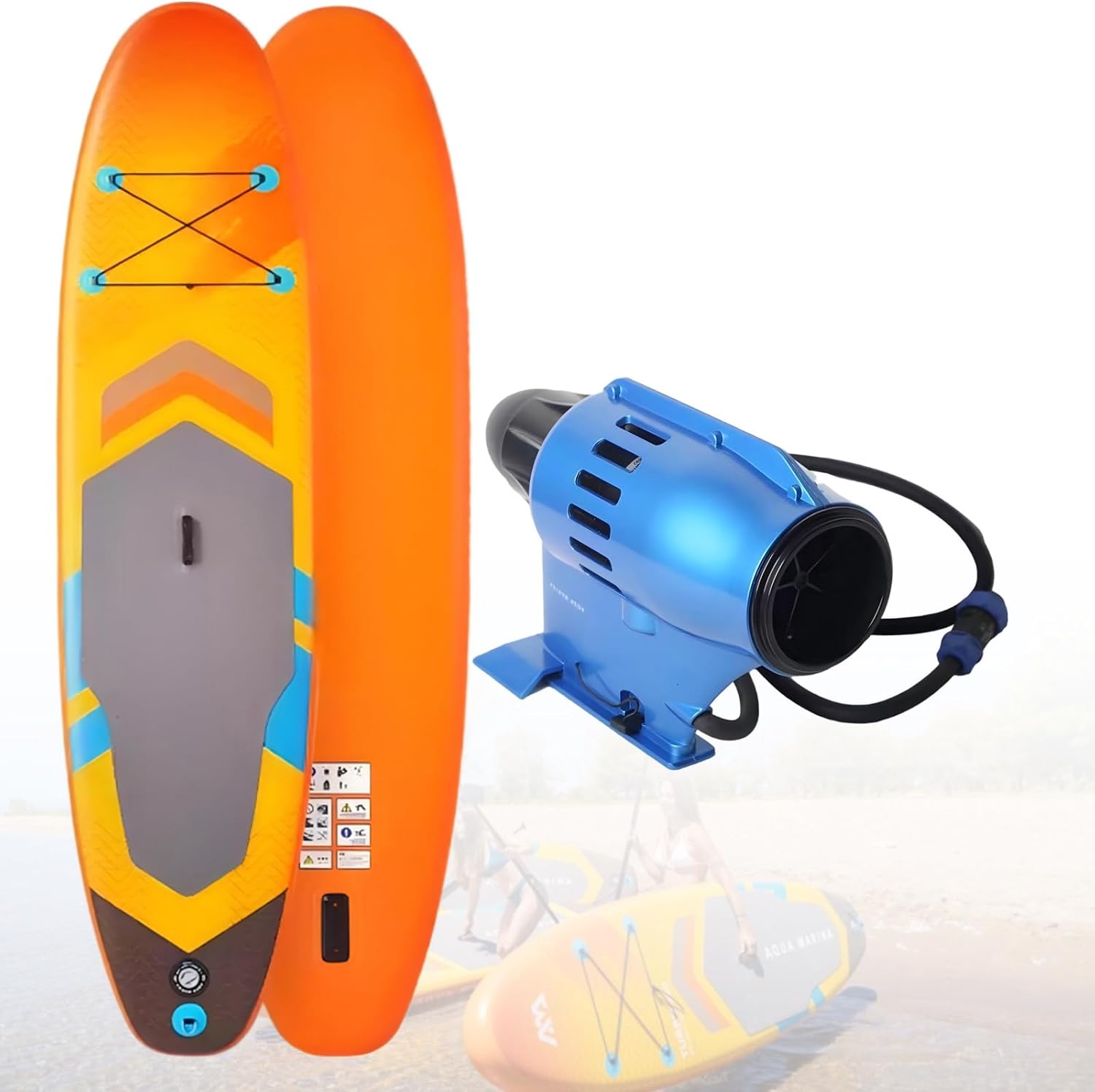 12V Surfboards Paddle Motor and Inflatable Paddle Board Kit