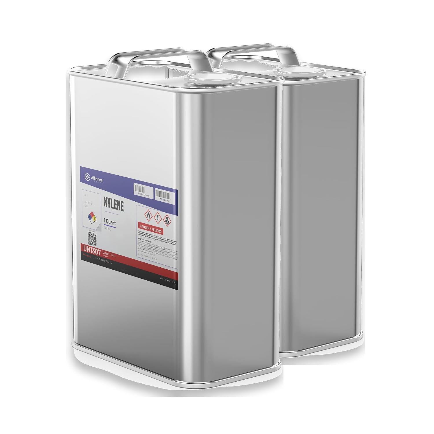Xylene (Xyol/Dimethylbenzene) Technical Grade - 2 Quart Bottles - Versatile Solvent for Industrial Applications, Paint thinning, Cleaning, and adhesives