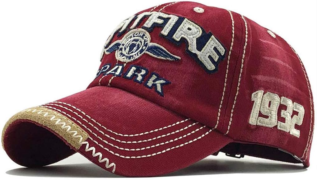 CheChury Distressed Baseball Cap for Mens Vintage Trucker Hat Men Cotton Embroidered Snapback Casual Baseball Cap Unisex