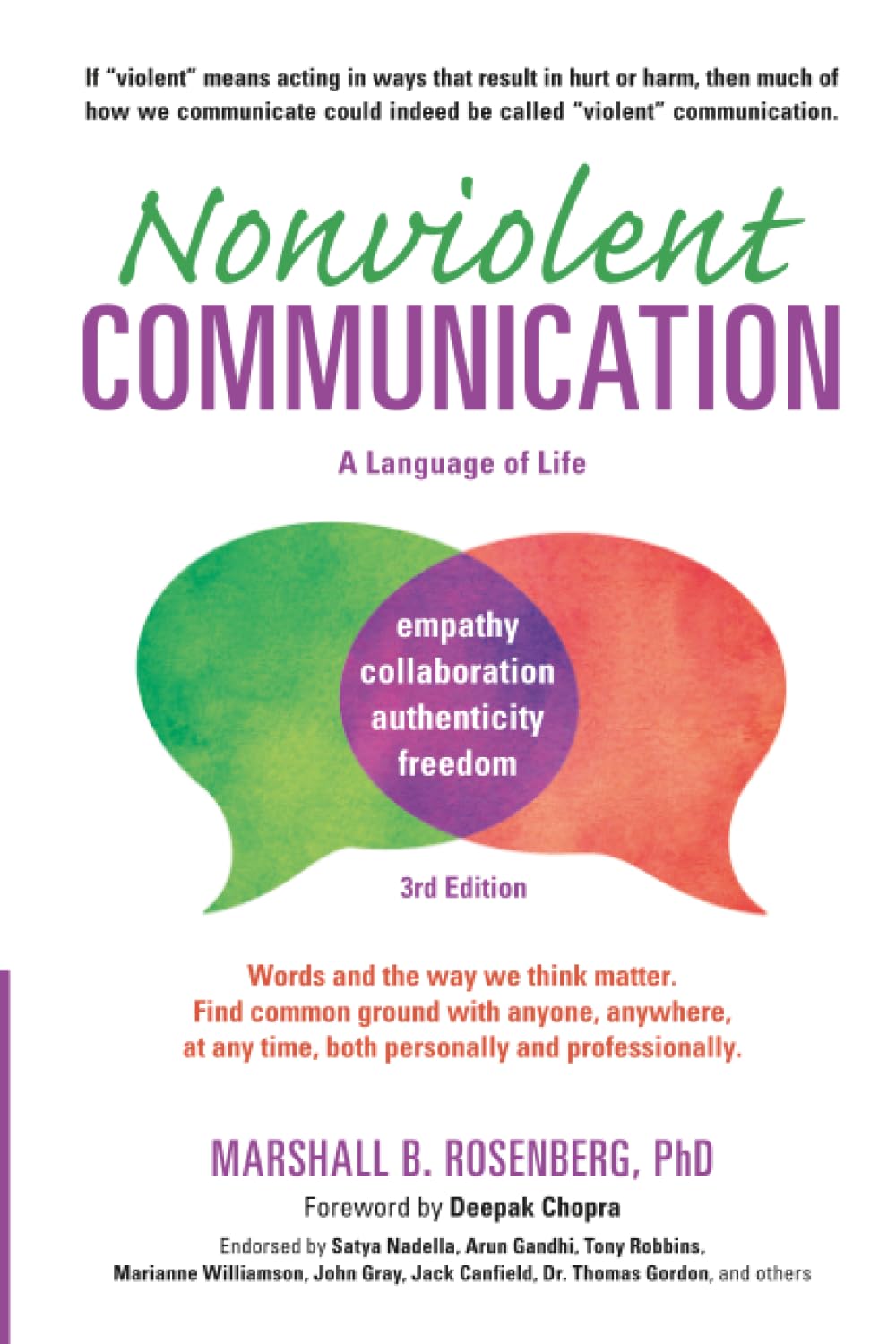 Nonviolent Communication: A Language of Life: Life-Changing Tools for Healthy Relationships (Nonviolent Communication Guides)