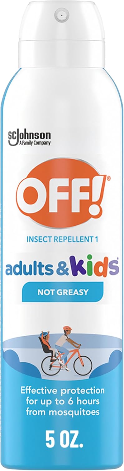 OFF! Insect Repellent Aerosol for Adults & Kids, Fragrance-Free Bug Spray for Everyday Protection from Mosquitoes, 5 oz