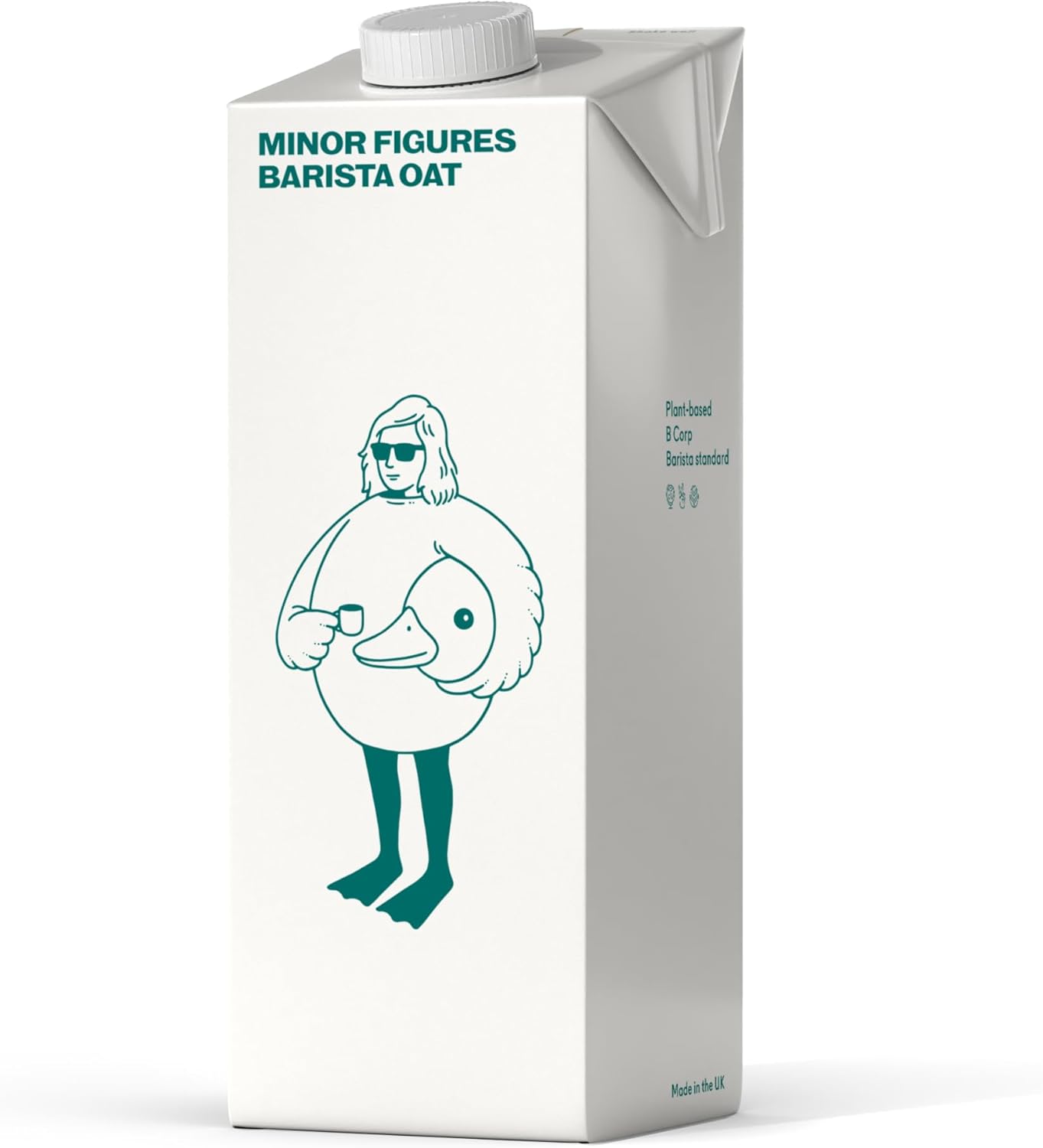 Minor Figures Oat , Made in The UK, Barista Oat , 1 Litre, No Added Sugar, Non Dairy , Vegan, Shelf Stable