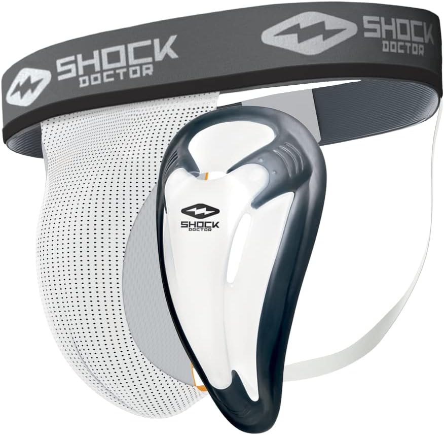 Shock Doctor Jock Straps with Cup Included, Cups for Football Baseball. Core Protective Athletic Supporters for Adults. Jockstraps for Men
