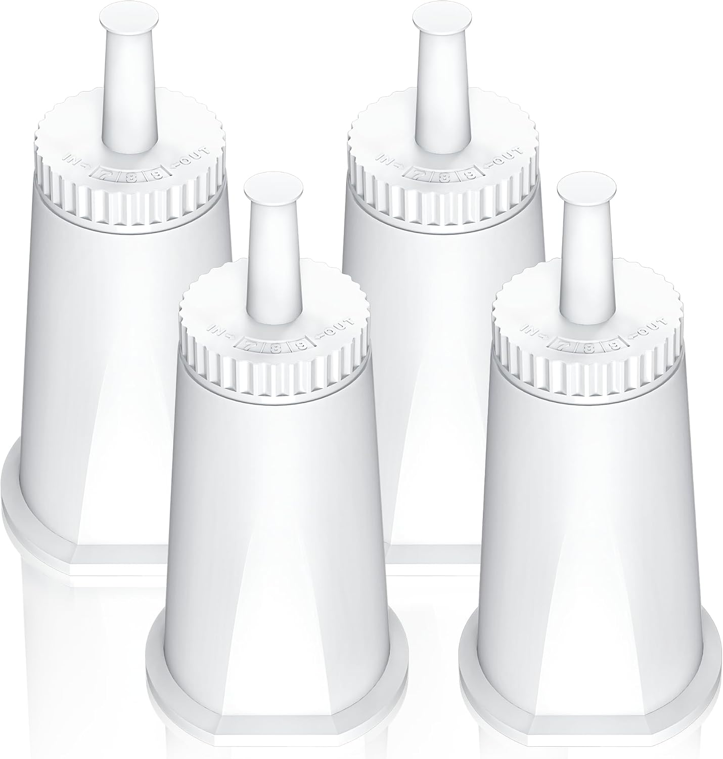 4 Pack Replacement Water Filter for Breville Espresso Machine Barista Touch Bes880, Barista Pro BES878, Oracle Touch BES990, Oracle BES980, Dual Boiler BES920 Bambino ClaroSwiss Sage by Funmit