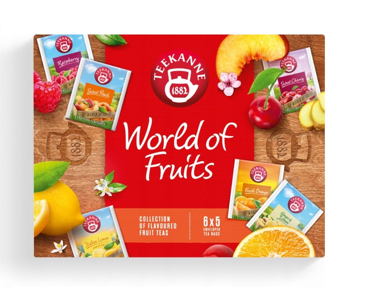 Teekanne World of Fruits VARIETY box of tea 30 tea bags