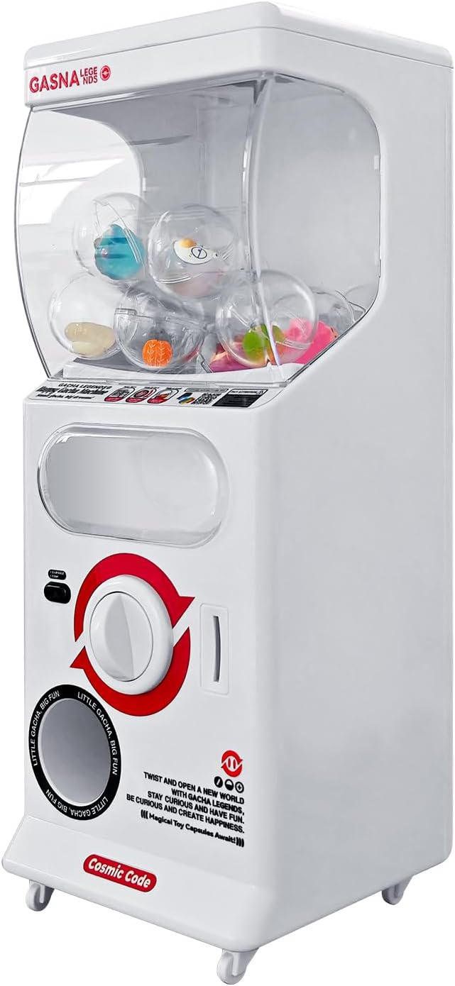 POZCMJM Capsule Vending Machine Kids Toys Mini Vending Machine 25 Cents Side Coin Operated Gumball Prize Machine Maker Arcade Fidget Toys Claw Machine Game For Adults Sensory Toys Dolls Gifts