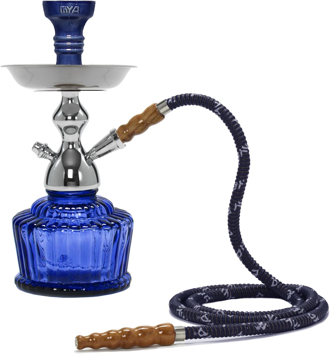 Mya QT 14" CAGED HOOKAH SHISHA SET SINGLE HOSE DURABLE LONG LASTING SMOOTH SMOKE