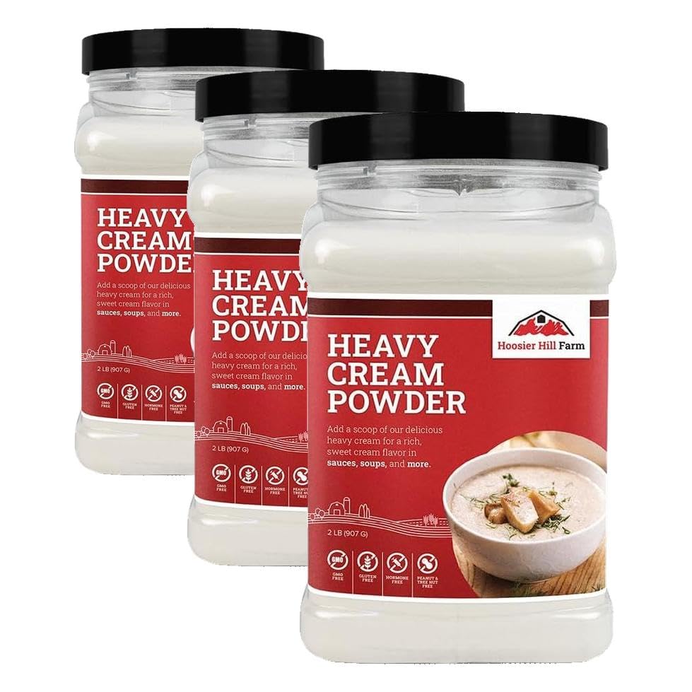 Hoosier Hill Farm Heavy Cream Powder, 2LB (Pack of 3)