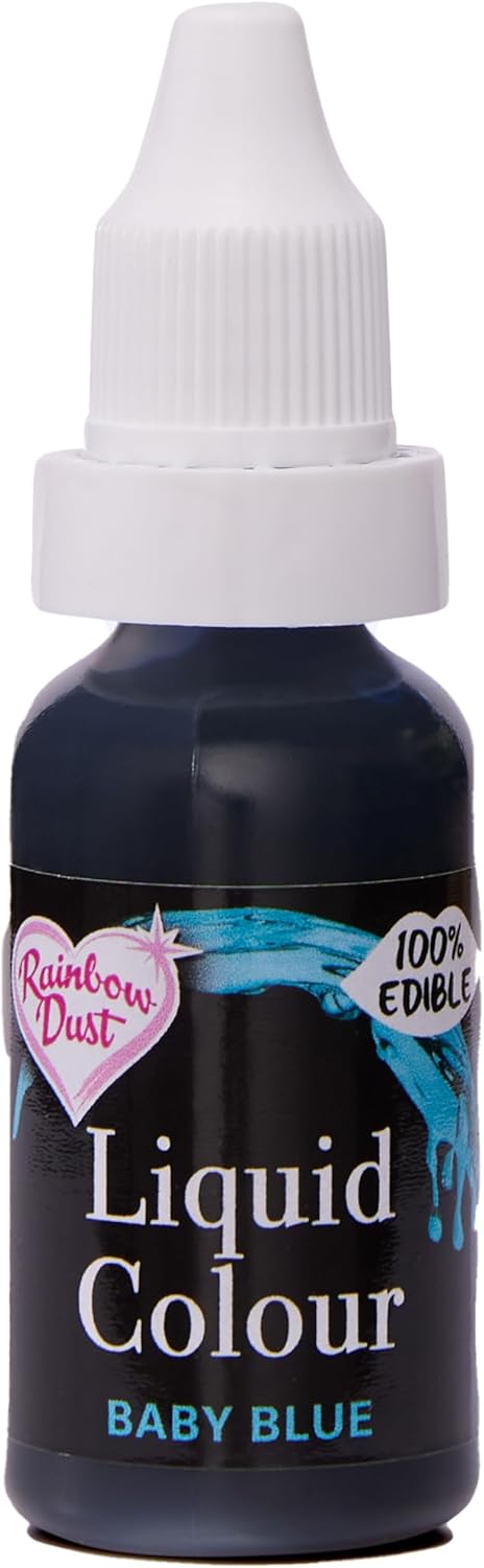 Rainbow Dust Liquid Colour - Liquid Air Brush Colour and Food Colouring (Baby Blue, 16ml)