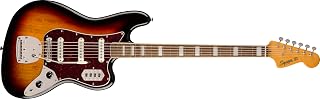Squier 6 String Bass Guitar, Right, 3-Color Sunburst, Full (374580500)